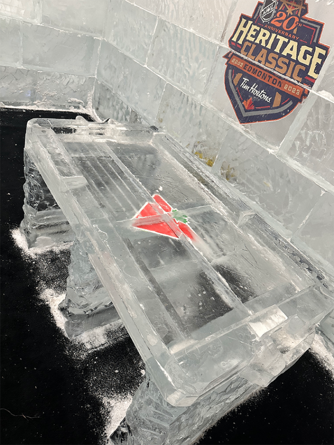 NHL Heritage Classic ice air hockey table