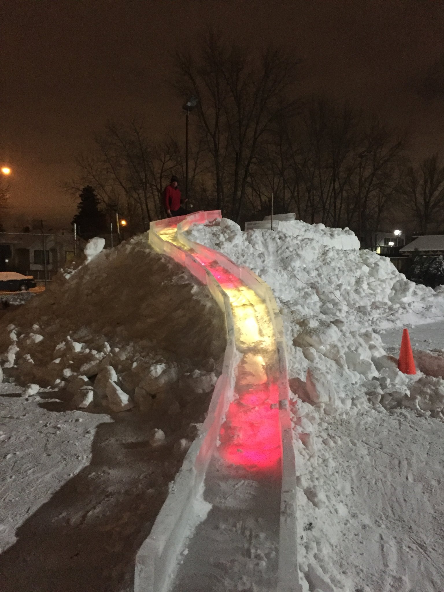 Ice slide at Beaumont festival