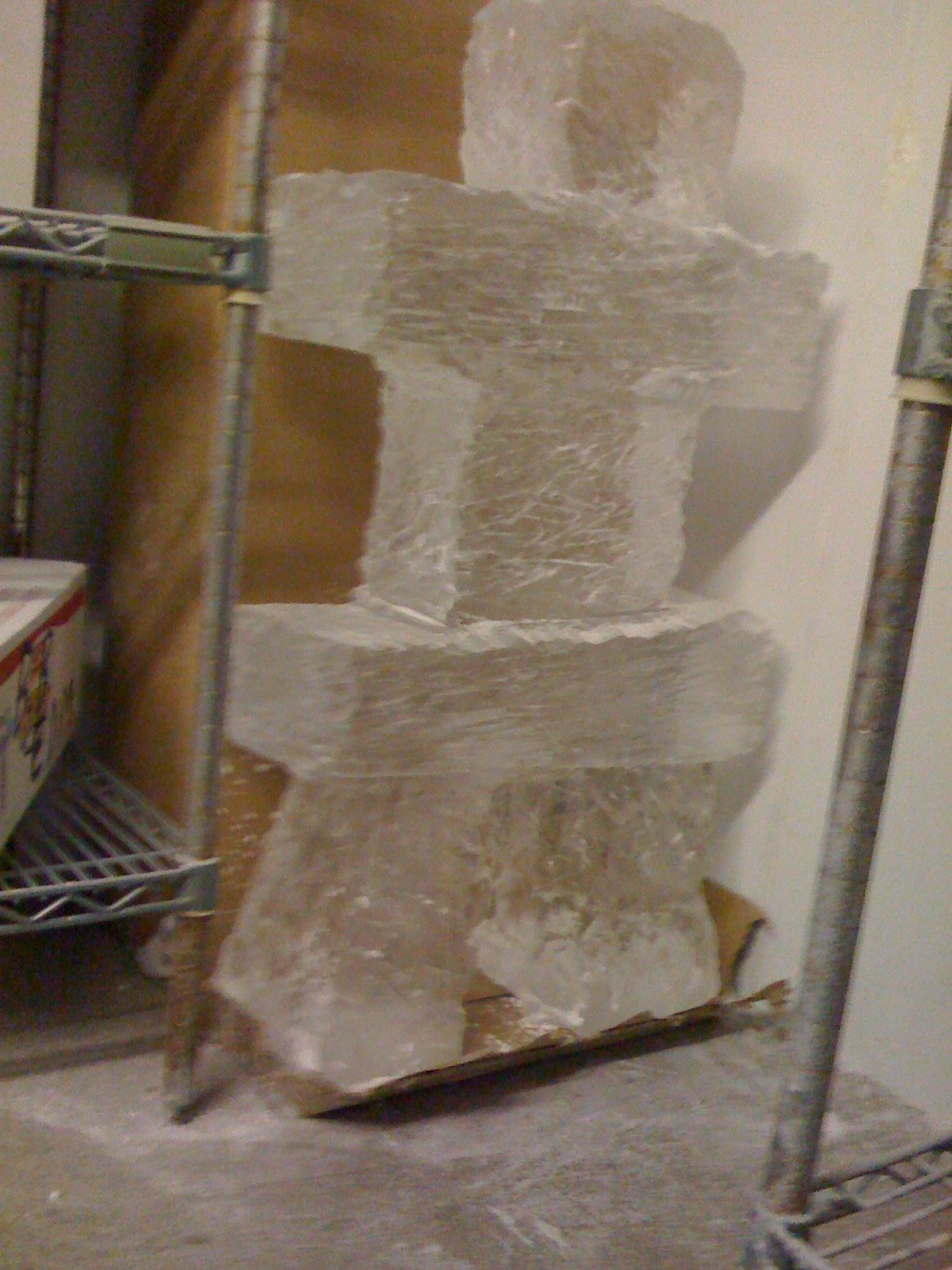 Inukshuk tabletop ice sculpture