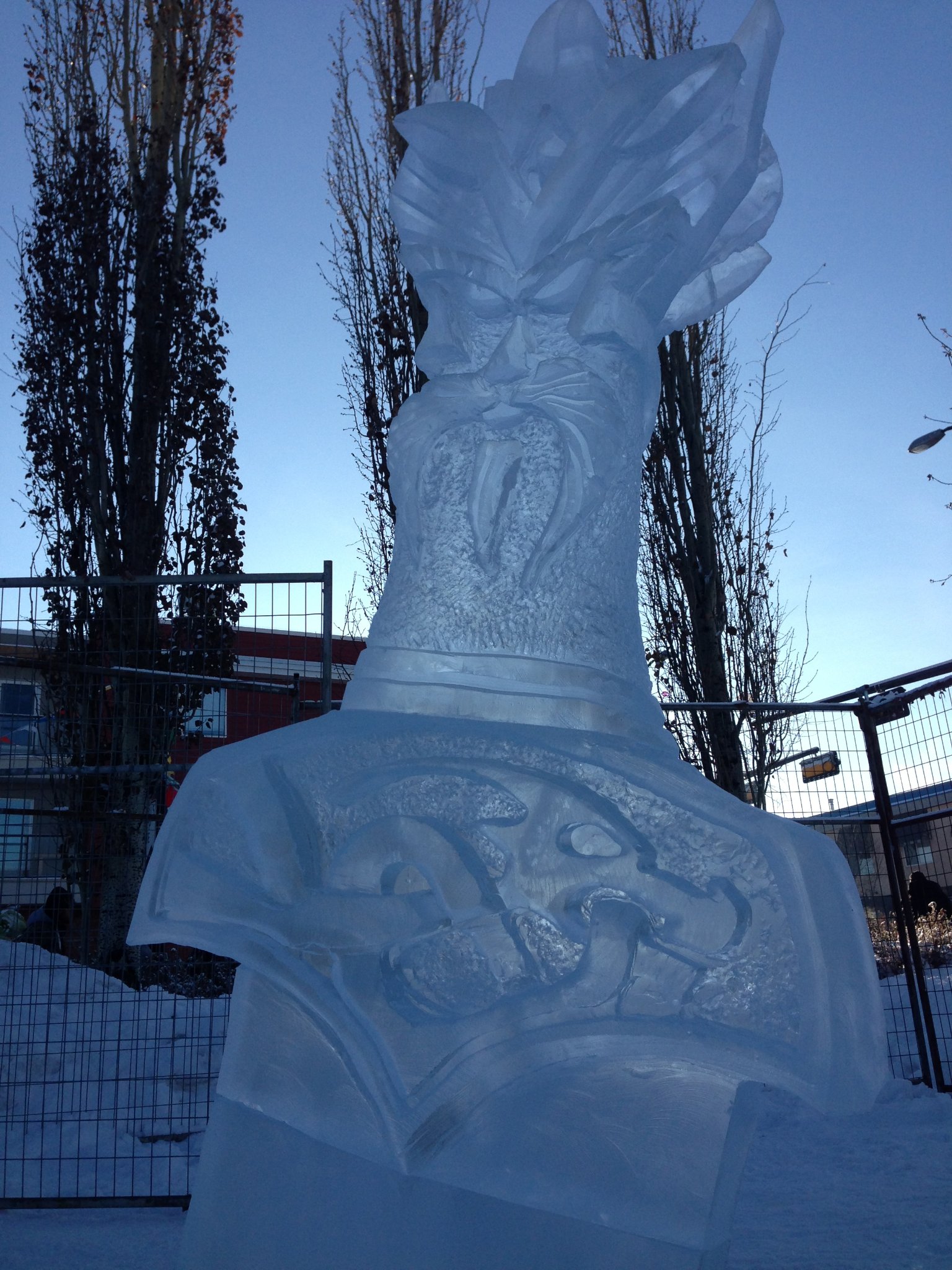 Odin's sword ice sculpture